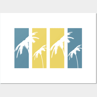 Palms sunset. Posters and Art